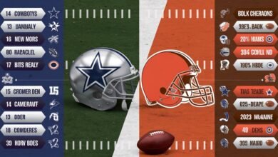 Dallas Cowboys vs Cleveland Browns Match Player Stats